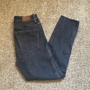 Madewell Washed Black 10” High Riser Skinny Skinny Jeans